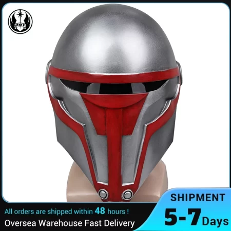 PHS Sith Lord Darth Raven Helmet Role Playing PVC Helmet Halloween Christmas Party Gift, Children Role Playing Adult Toy