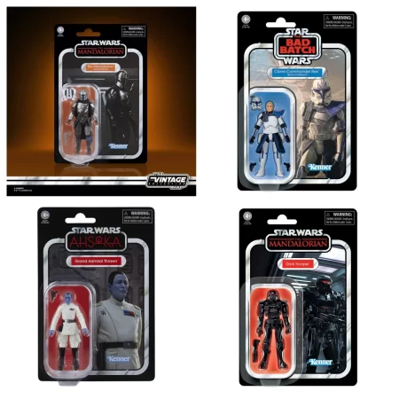 Star Wars The Vintage Collection Grand Admiral Thrawn Bracca Mission The Mandalorian Dark Trooper 3.75 Inch Action Figure Toys