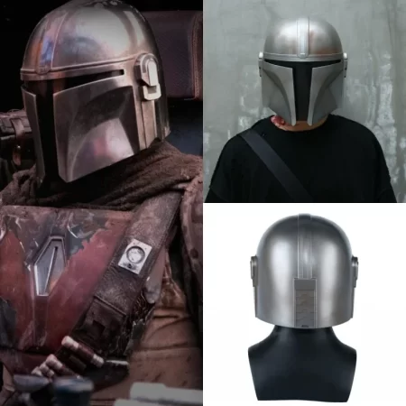 Movie Boba Fett Cosplay Mask Helmets PVC Masks Props Halloween Mask for Face with Eye Shield Anime Robot Full Masks Boba Fett