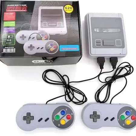Retro Game Console - Classic, Vintage, Mini Game Console for Kids and Adults, Retro Classic 620 Game Console with 2 Controllers